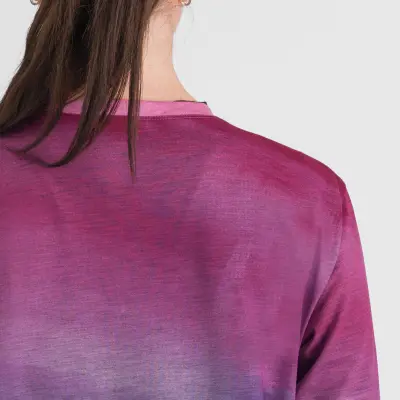 Sportful FLOW GIARA dámske tričko s dlhým rukávom berry blue pink