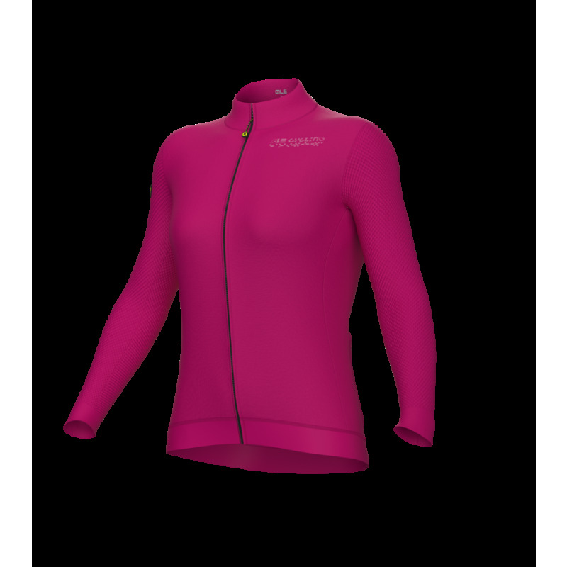 Zateplený cyklistický dres dámsky Alé Cycling PR-E Follow Me ružový