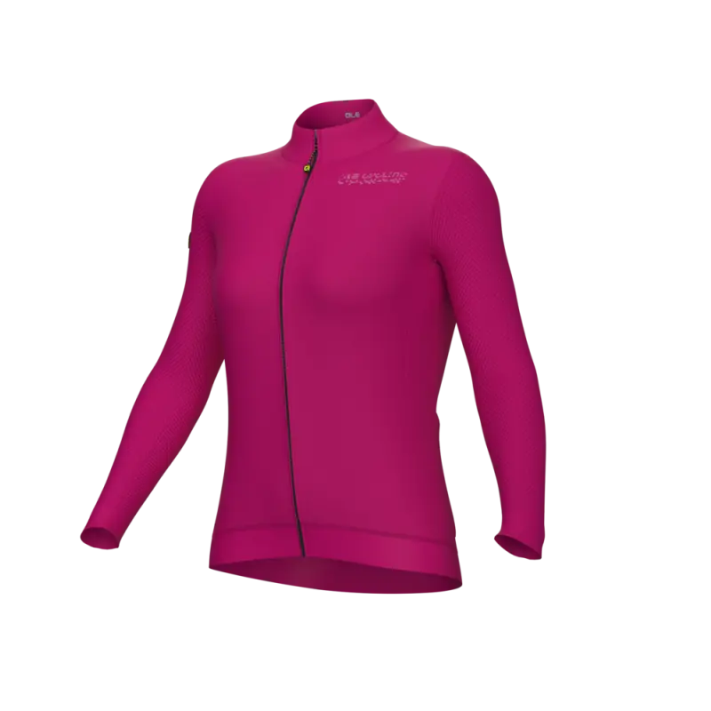 Zateplený cyklistický dres dámsky Alé Cycling PR-E Follow Me ružový