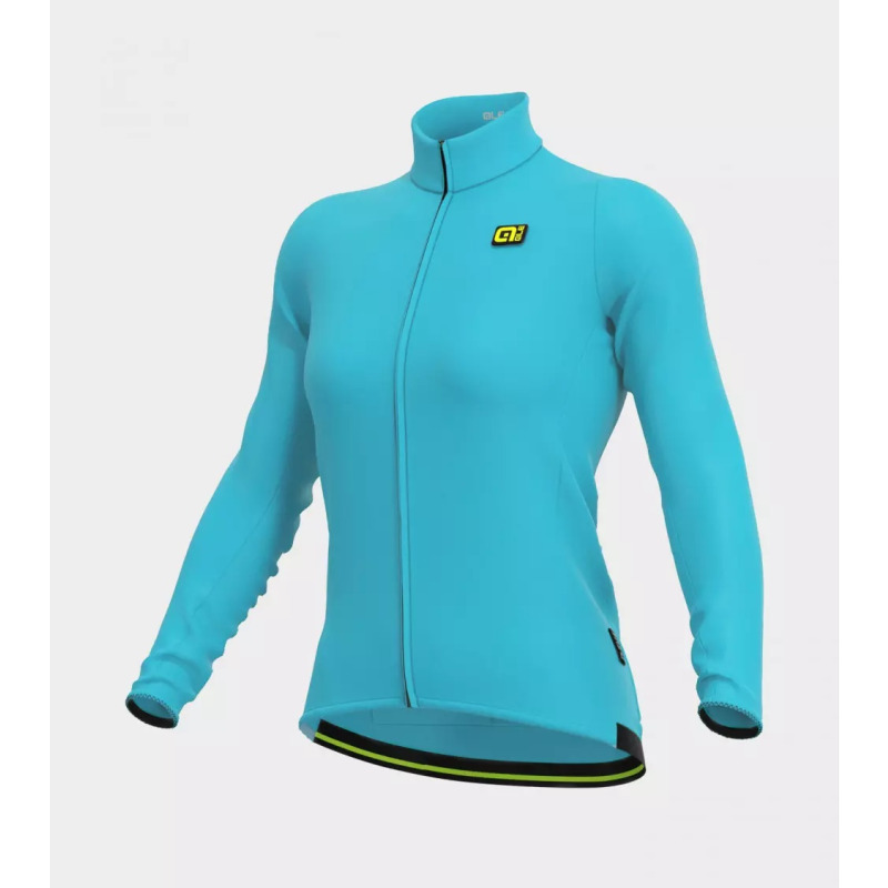 Zateplený cyklistický dres dámsky Alé Cycling R-EV1 Warm Race modrý