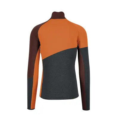Karpos Federa Full-Zip Flíska Woodl.Gray/Mahogany/Vibr.Orange