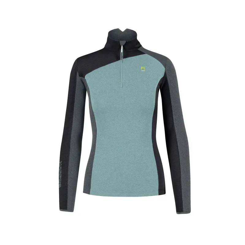 Karpos Federa Half-Zip Dámska Flíska Forget/Black/Woodl.Gray