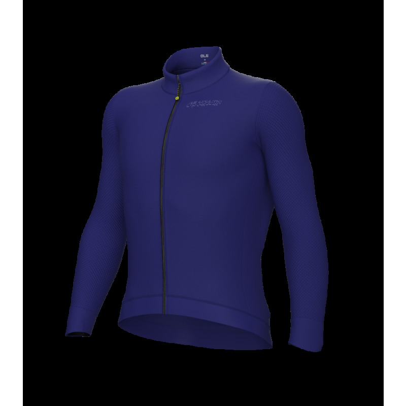Zateplený cyklistický dres pánsky Alé Cycling PR-E Follow Me modrý