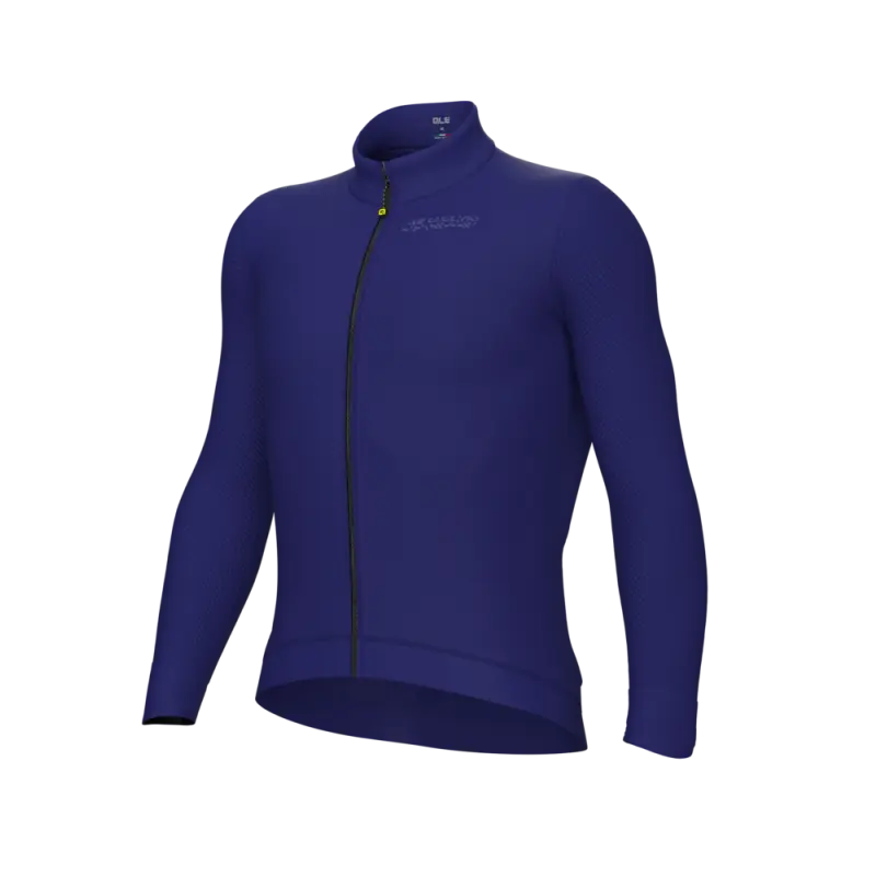 Zateplený cyklistický dres pánsky Alé Cycling PR-E Follow Me modrý