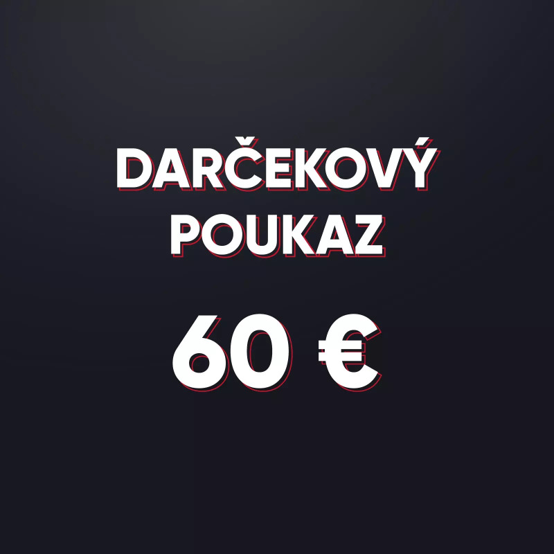 Darčeková poukážka v hodnote 60 € - elektronická forma