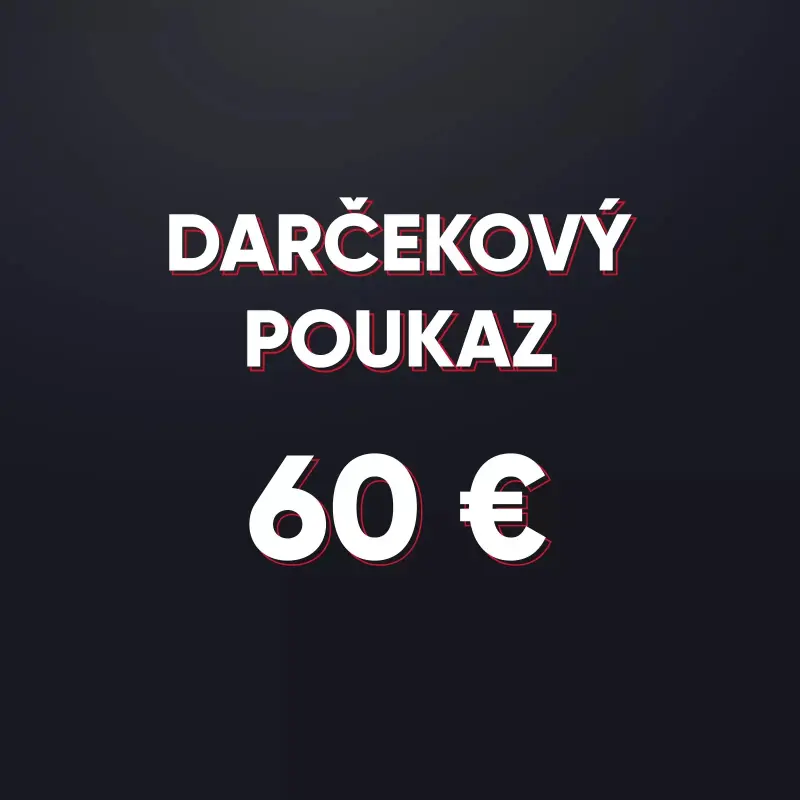 Darčeková poukážka v hodnote 60 € - elektronická forma