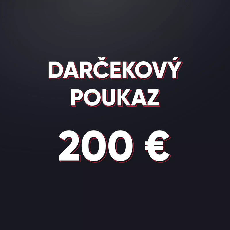 Darčeková poukážka v hodnote 200 € - elektronická forma