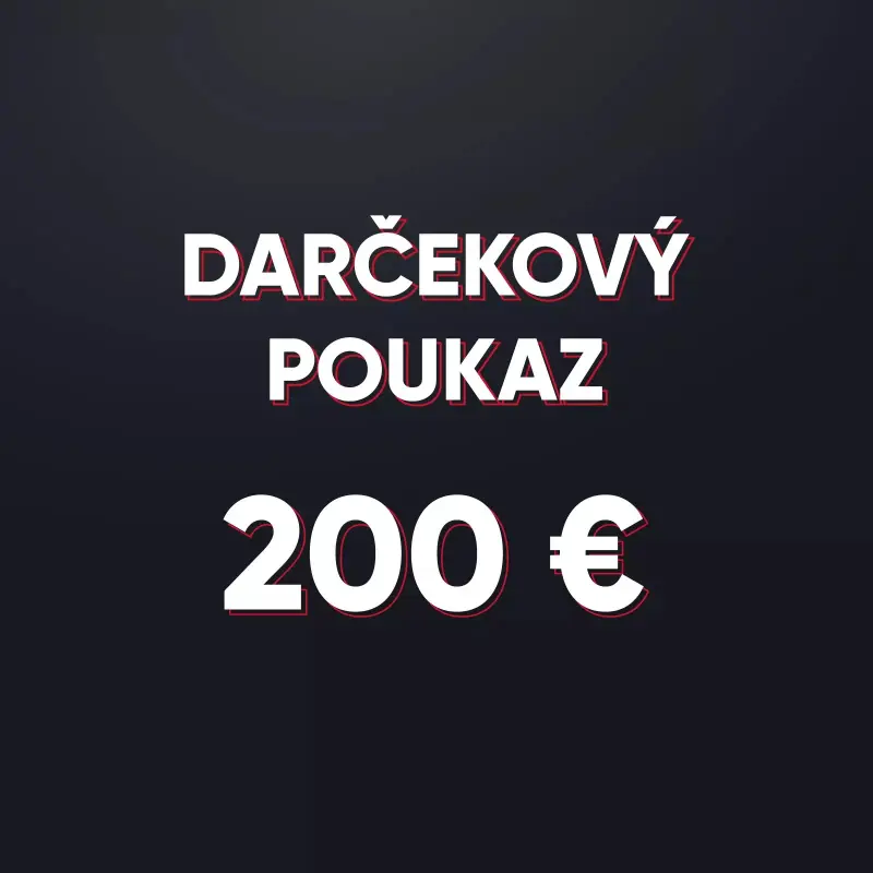 Darčeková poukážka v hodnote 200 € - elektronická forma
