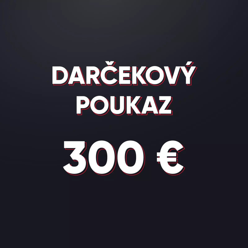 Darčeková poukážka v hodnote 300 € - elektronická forma