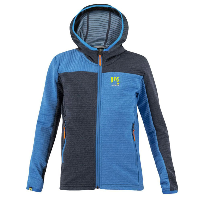Outdoorová mikina detská Karpos Nuvolau Full-Zip modrá/tmavomodrá