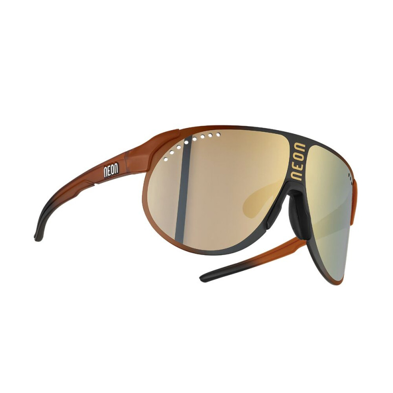 Slnečné okuliare Neon TITAN, rám CRYSTAL CARAMEL/BLACK MATT, skla MIRROR BRONZE CAT 3