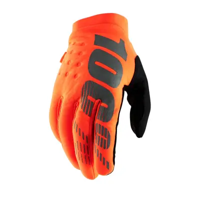 "BRISKER" Glove Fluo Orange/Black