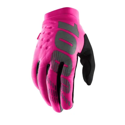 "BRISKER" Women's Glove Neon Pink/Black