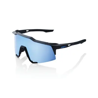 SPEEDCRAFT - Matte Black - HiPER Blue Multilayer Mirror Lens