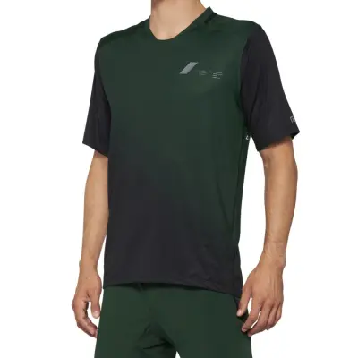 CELIUM Short Sleeve Jersey Forest Green/Black