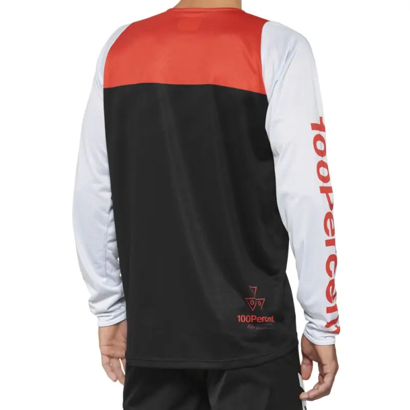 R-CORE Long Sleeve Jersey Black/Racer Red