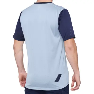 RIDECAMP Short Sleeve Jersey Lt. Slate Blue/Navy