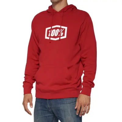 ICON Pullover Hoodie Fleece Deep Red