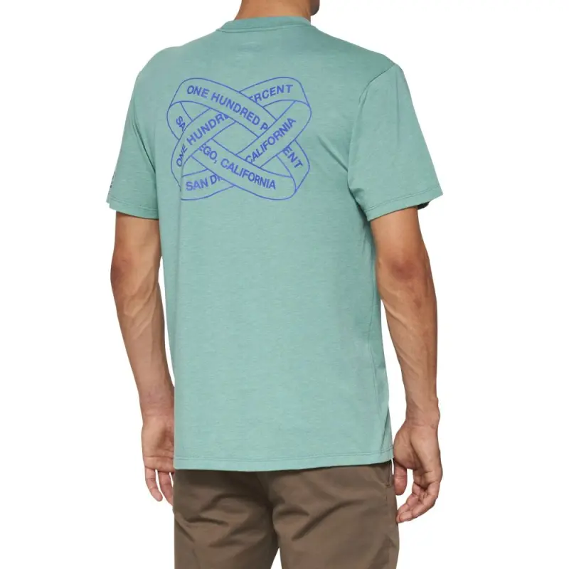 INFINITEE Short Sleeve Tee Ocean Blue Heather