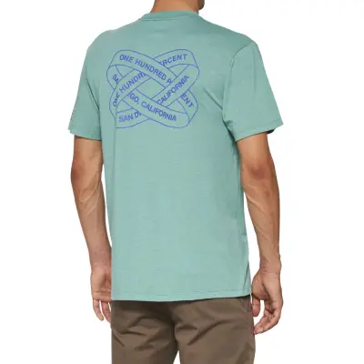 INFINITEE Short Sleeve Tee Ocean Blue Heather