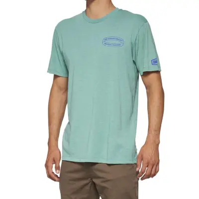 INFINITEE Short Sleeve Tee Ocean Blue Heather
