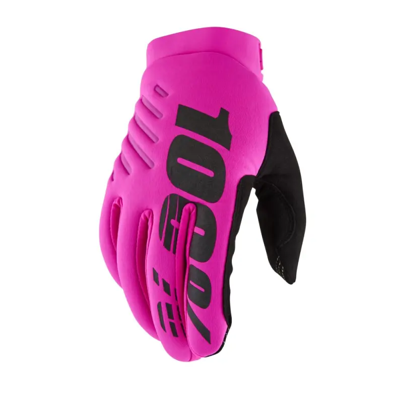 BRISKER Women's Gloves Neon Pink/Black