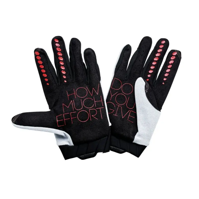 GEOMATIC Gloves Grey/Racer Red