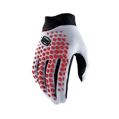GEOMATIC Gloves Grey/Racer Red