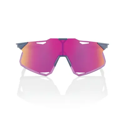 HYPERCRAFT - Gloss Light Grey - Purple Multilayer Mirror Lens