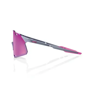 HYPERCRAFT - Gloss Light Grey - Purple Multilayer Mirror Lens