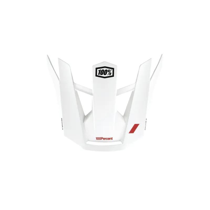 AIRCRAFT 2 Replacement Visor w/Snap - Red/White