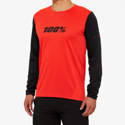 RIDECAMP Long Sleeve Jersey Red/ Black
