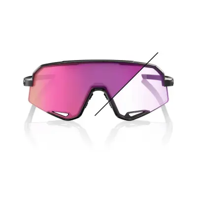 SLENDALE - Gloss Black - Photochromic Purple Mirror