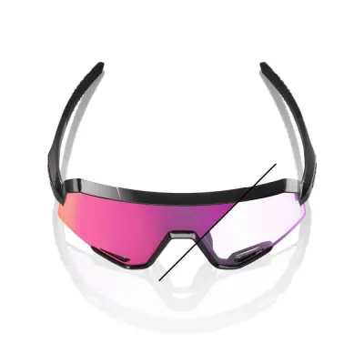 SLENDALE - Gloss Black - Photochromic Purple Mirror