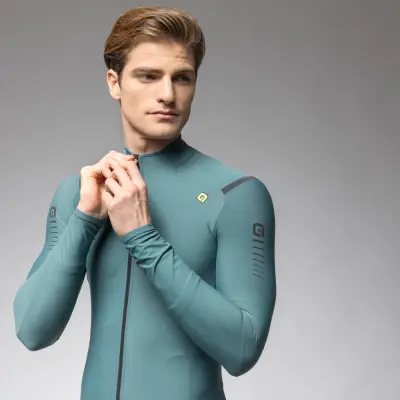 Zateplený cyklistický dres ALÉ pánský R-EV1    WARM RACE