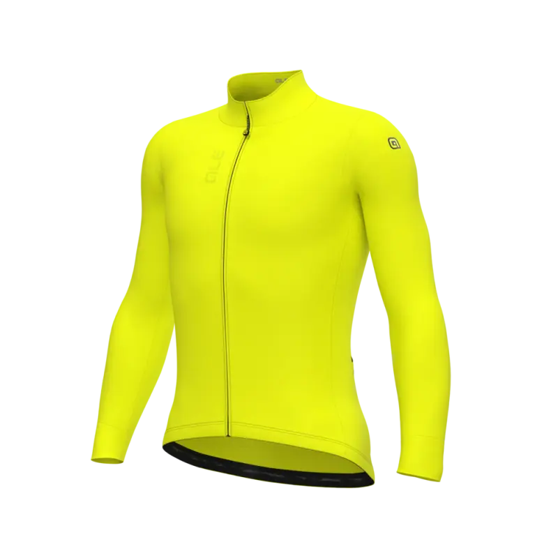 Férfi bélelt kerékpáros mez Alé Cycling Pragma Fondo 3.0 sárga