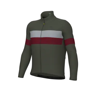 Zateplený cyklistický dres ALÉ pánský OFF ROAD - GRAVEL WOOL LINE
