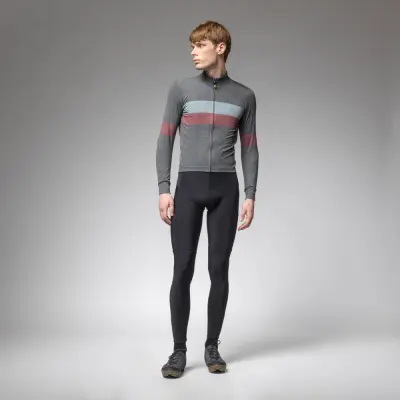 Zateplený cyklistický dres ALÉ pánský OFF ROAD - GRAVEL WOOL LINE
