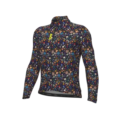 Zateplený cyklistický dres ALÉ pánský PRAGMA FLOWERY