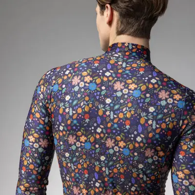 Zateplený cyklistický dres ALÉ pánský PRAGMA FLOWERY