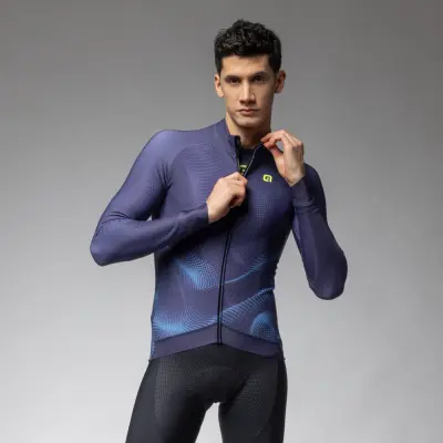 Zateplený cyklistický dres ALÉ pánský PRAGMA COSMIC