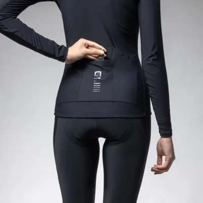 Zateplený cyklistický dres ALÉ dámský R-EV1 WARM RACE 2.0