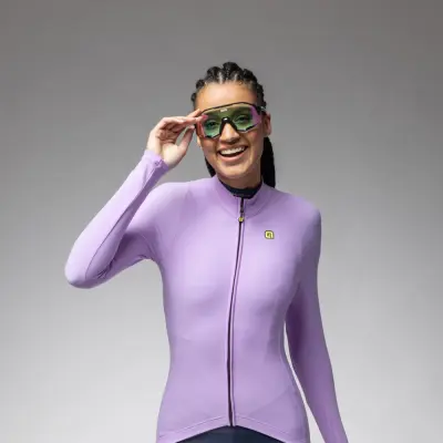 Zateplený cyklistický dres ALÉ dámský R-EV1    WARM RACE 2.0
