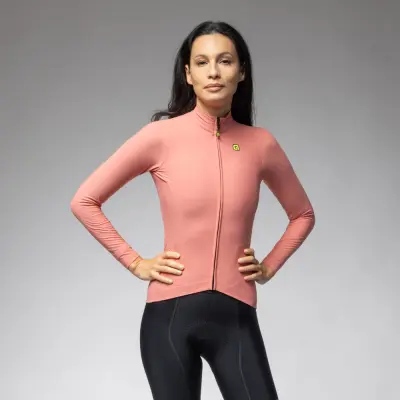 Zateplený cyklistický dres ALÉ dámský R-EV1    WARM RACE 2.0