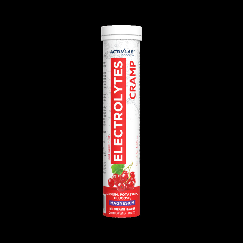 Výživový doplnok ActivLab Electrolyty Cramp 20 tabliet červená ríbezľa