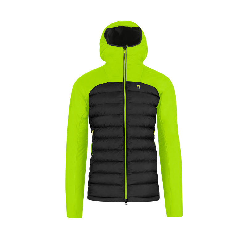 Karpos Sass Dortiga Hoodie Bunda Black/Acid Lime