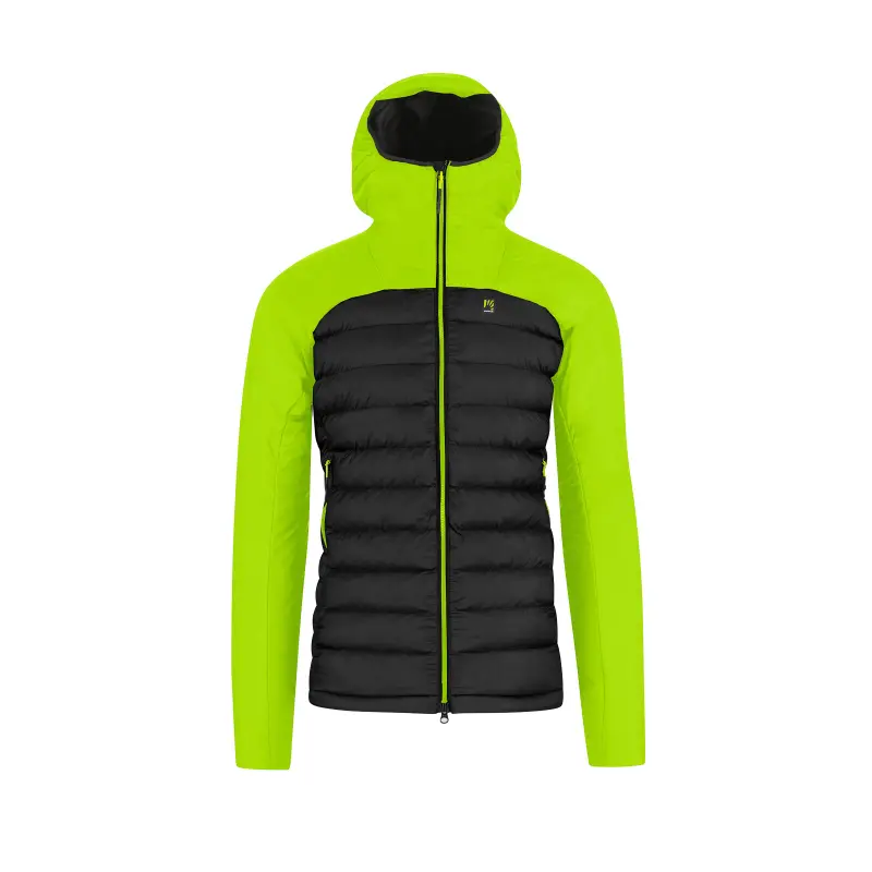 Karpos Sass Dortiga Hoodie Bunda Black/Acid Lime