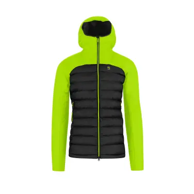 Karpos Sass Dortiga Hoodie Bunda Black/Acid Lime