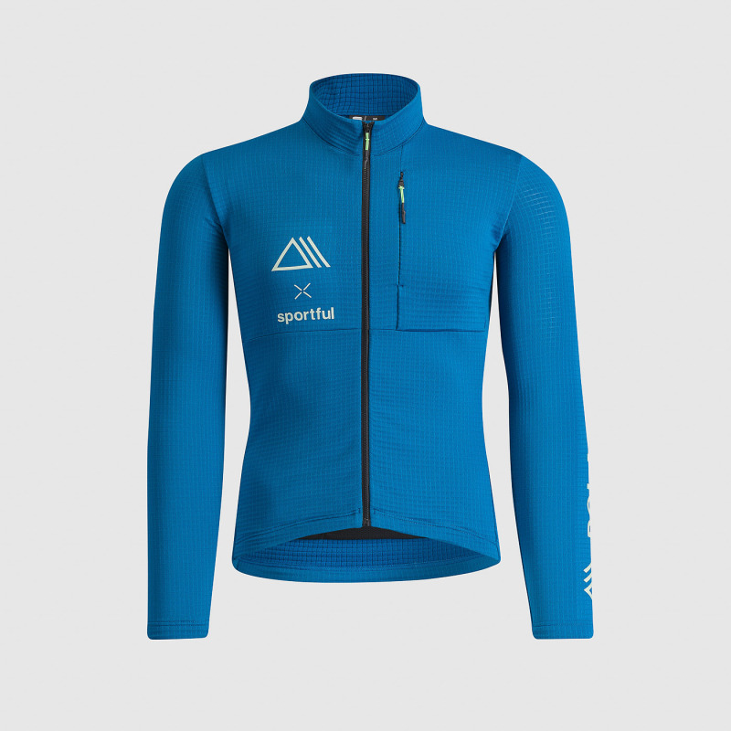 Polartec X Sportful Power dres s dlhým rukávom, adriatic blue