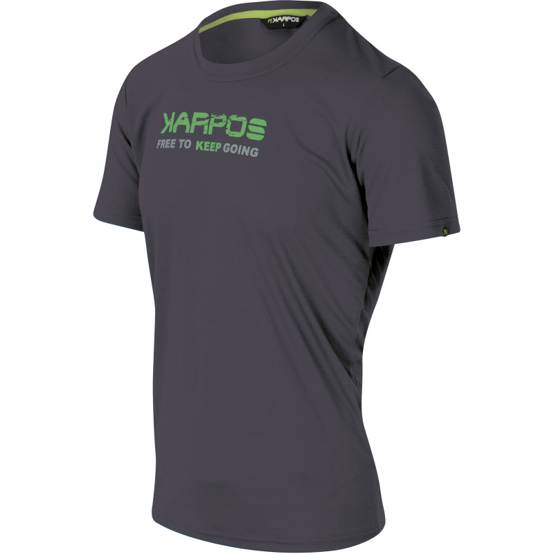 Outdoorové tričko pánske Karpos Val Federia tmavosivé